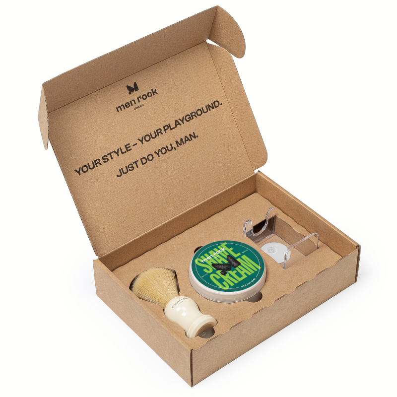 The Life Shaver Sicilian Lime Essential Shaving Kit Skutimosi priemonių rinkinys, 1vnt
