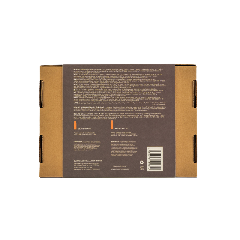 Duo Soothing Oak Moss Beard Kit Barzdos priežiūros rinkinys, 1 vnt.