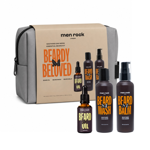 Beardy Beloved Beard Kit Kelioninis barzdos priežiūros rinkinys, 1vnt