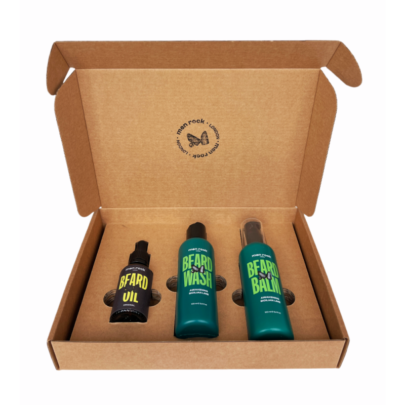Beardy Beloved Awakening Sicilian Lime Beard Kit Barzdos priežiūros rinkinys, 1vnt