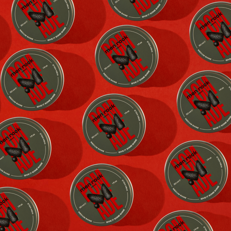 Pomade Stiprios fiksacijos, vidutinio žvilgesio plaukų pomada, 90ml