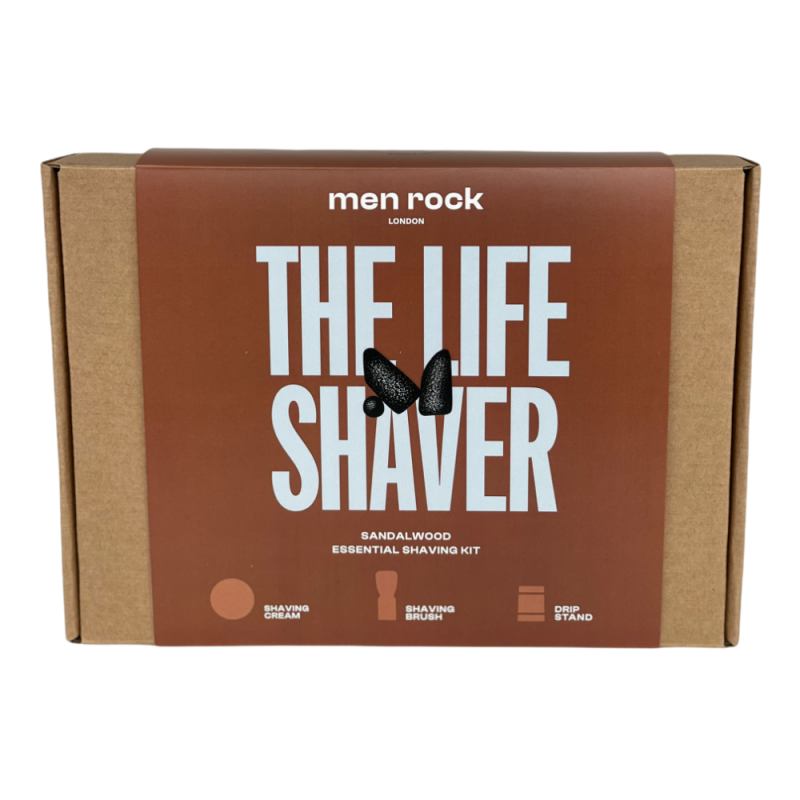 The Life Shaver Sandalwood Essential Shaving Kit Skutimosi priemonių rinkinys, 1vnt