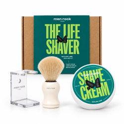 The Life Shaver Sicilian Lime Essential Shaving Kit Skutimosi priemonių rinkinys, 1vnt 