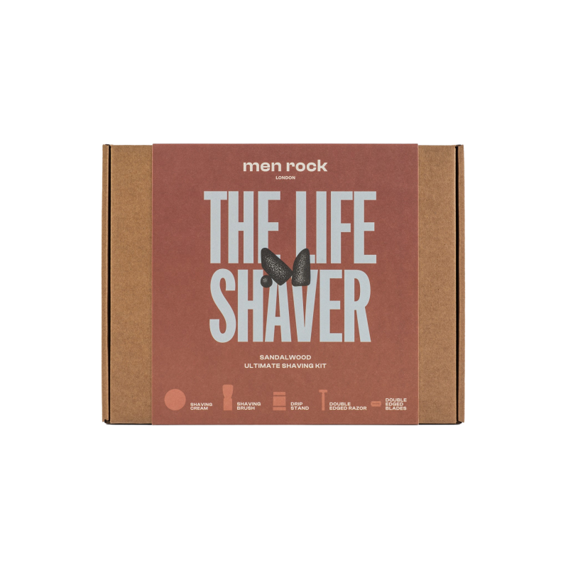 Ultimate Shaving Gift Set Sandalwood Skutimosi rinkinys su dviašmeniu skustuvu, 1vnt