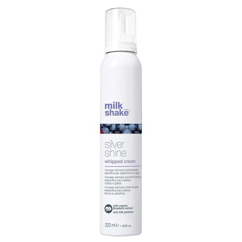 Silver Shine Whipped Cream Kondicionuojančios plaukų putos su mėlynu pigmentu,200ml 