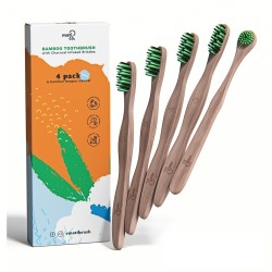 Bamboo Toothbrush Kit Bambukinis burnos priežiūros rinkinys, 1vnt 