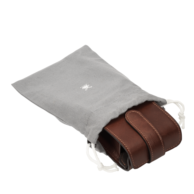 RT 2 TRAVEL Leather Case Odinis kelioninis skutimosi įrankių dėklas, 1vnt
