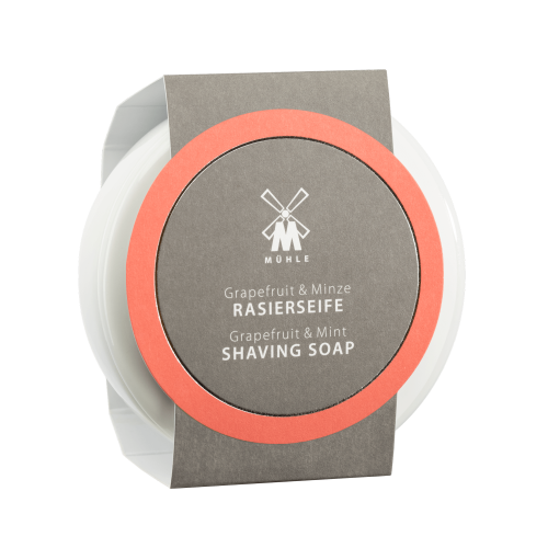 Shaving Soap Grapefruit & Mint Greipfrutų ir mėtų aromato skutimosi muilas porcelianiniame indelyje, 65g