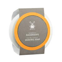 Shaving Soap Sea Buckthorn Skutimosi muilas su šaltalankiu porcelianiniame indelyje, 65 g 