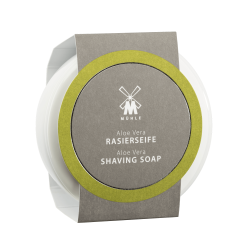 Shaving Soap Aloe Vera Skutimosi muilas su alijošiumi porcelianiniame indelyje, 65 g 
