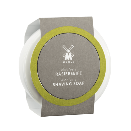 Shaving Soap Aloe Vera Skutimosi muilas su alijošiumi porcelianiniame indelyje, 65 g