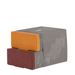 Shaving Soap Duo Sea Buckthorn & Sandalwood Skutimosi muilų rinkinys, 2x65g 