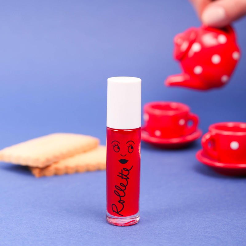 CHERRY Rollette Lip Gloss Vyšnių skonio lūpų blizgesys, 6.5ml