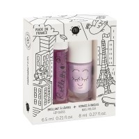 LOVELY CITY Rollette Nail Polish Duo Set Nagų lako ir lūpų blizgio rinkinys, 1vnt 