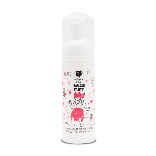 STRAWBERRY Mousse Party Foaming Hair & Body Wash Putojantis plaukų ir kūno prausiklis, 150ml
