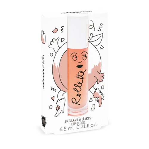 PEACH Rollette Lip Gloss Persikų skonio lūpų blizgesys, 6.5ml