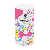 PINK SALTS Foaming & Coloured Bath Salts Putojanti rožinė vonios druska, 250g 