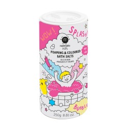 PINK SALTS Foaming & Coloured Bath Salts Putojanti rožinė vonios druska, 250g 