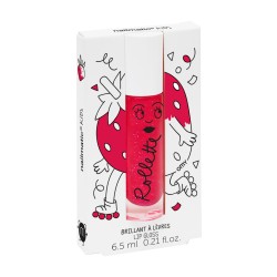 STRAWBERRY Rollette Lip Gloss Braškių skonio lūpų blizgesys, 6.5ml 