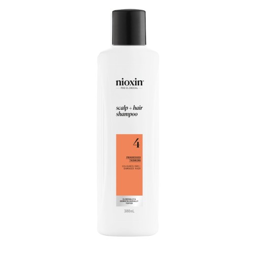 SYSTEM 4 Scalp & Hair Shampoo Šampūnas pažeistiems, stipriai retėjantiems plaukams, 300ml
