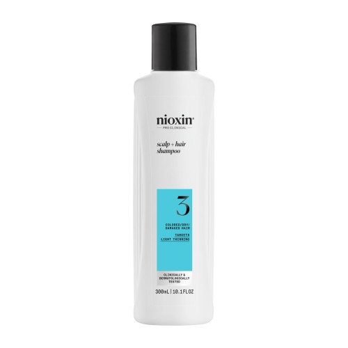 SYSTEM 3 Scalp & Hair Shampoo Šampūnas pažeistiems, silpnai retėjantiems plaukams, 300ml