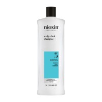 SYSTEM 3 Scalp & Hair Shampoo Šampūnas pažeistiems, silpnai retėjantiems plaukams, 1000ml 