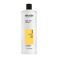 SYSTEM 1 Scalp & Hair Shampoo Šampūnas silpnai retėjantiems plaukams, 1000ml 