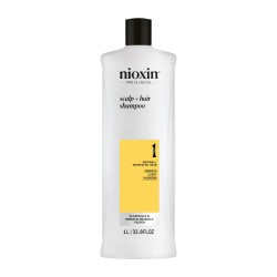 SYSTEM 1 Scalp & Hair Shampoo Šampūnas silpnai retėjantiems plaukams, 1000ml 
