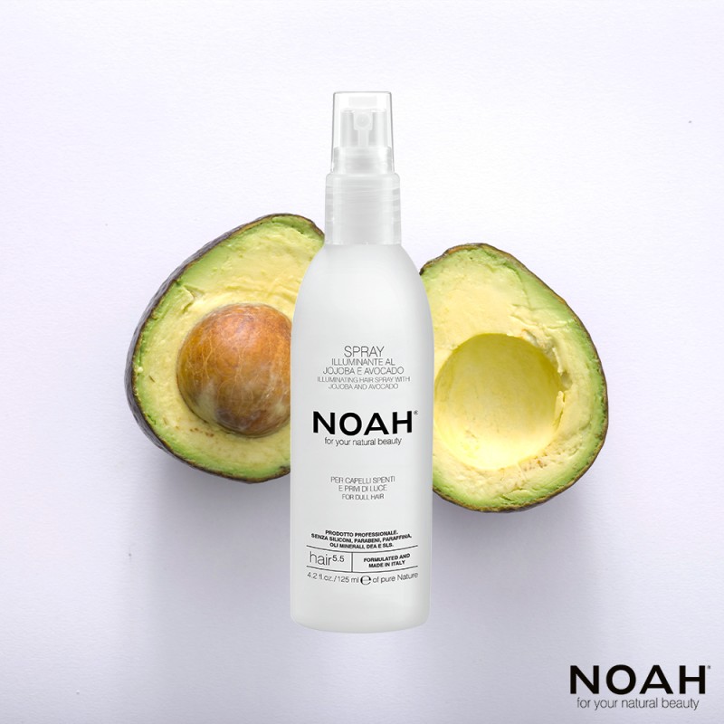 5.5. Shining Spray With Jojoba And Avocado Blizgesio suteikiantis purškiklis plaukams, 125 ml