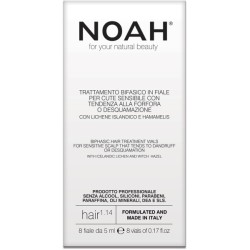1.14. Biphasic Hair Treatment Vials Serumas jautriai, linkusiai pleiskanoti odai 8x5ml 