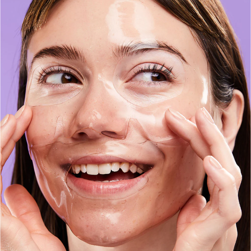 Serve Chilled™ Bubbly Brightening Face Mask Skaistinamoji hidrogelinė veido kaukė, 1vnt