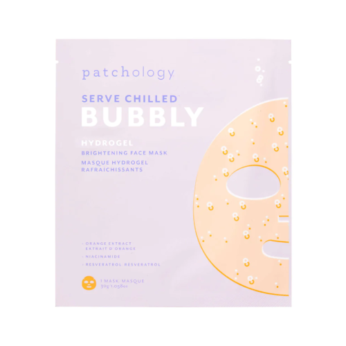 Serve Chilled™ Bubbly Brightening Face Mask Skaistinamoji hidrogelinė veido kaukė, 1vnt