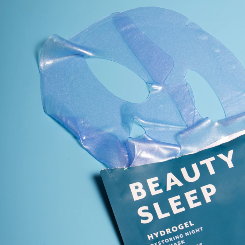 Beauty Sleep Restoring Night Face Mask Naktinė atkuriamoji hidrogelio veido kaukė, 1vnt