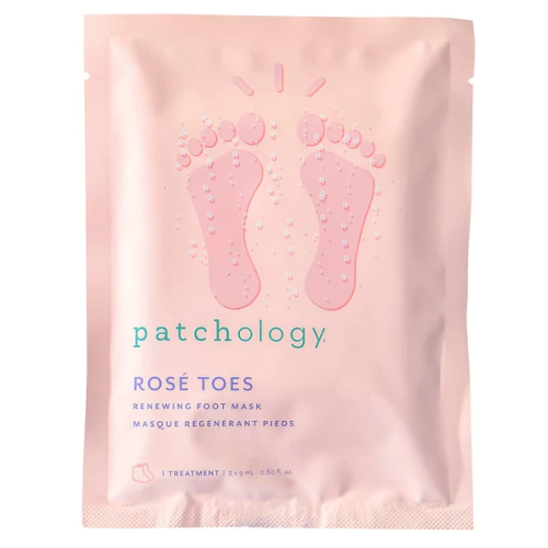 Rosé Toes Renewing Foot Mask Atkuriamoji pėdų kaukė-kojinės, 1 pora
