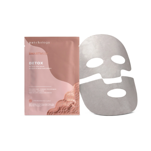 SmartMud® No Mess Mud Detox Sheet Mask Valomoji lakštinė purvo kaukė, 1vnt