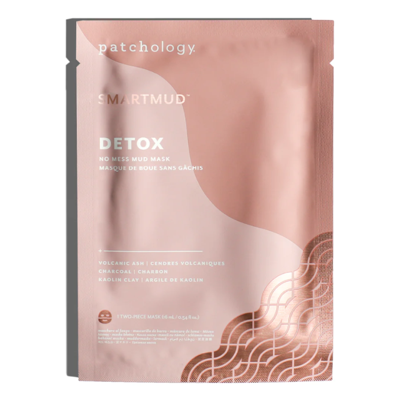 SmartMud® No Mess Mud Detox Sheet Mask Valomoji lakštinė purvo kaukė, 1vnt