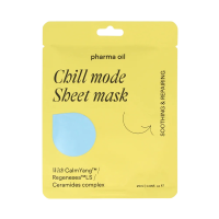 Chill Mode Sheet Mask Raminamoji lakštinė veido kaukė, 25ml 