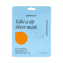 Take A Sip Sheet Mask Drėkinamoji lakštinė veido kaukė, 25ml 