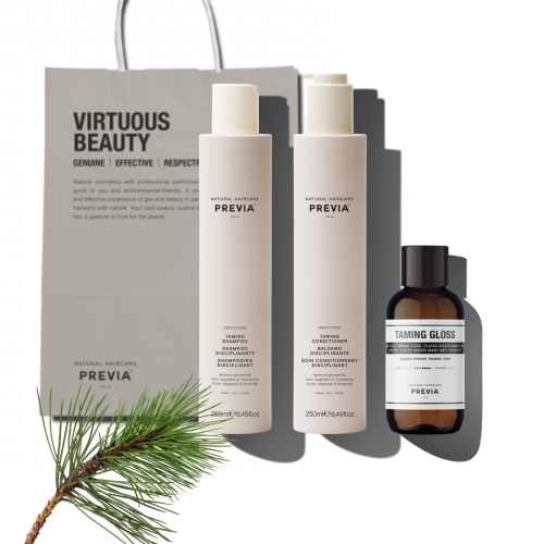 Virtuous Beauty Taming Set Glotninančių plaukų priežiūros priemonių rinkinys, 1vnt
