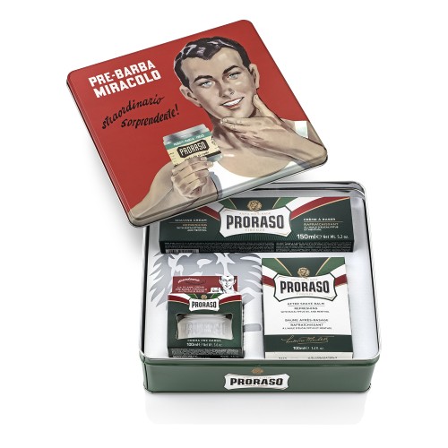 Gino Vintage Shaving Kit Vintažinis rinkinys skutimuisi, 1vnt.