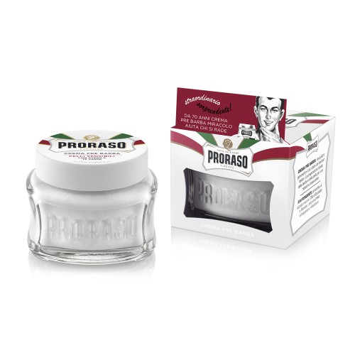 White Line Pre-Shaving Cream Jautrios odos kremas prieš skutimąsi, 100ml