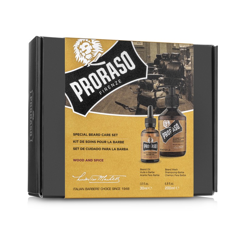 Duo Pack Wood & Spice Beard Oil & Shampoo Barzdos priežiūros rinkinys, 1vnt