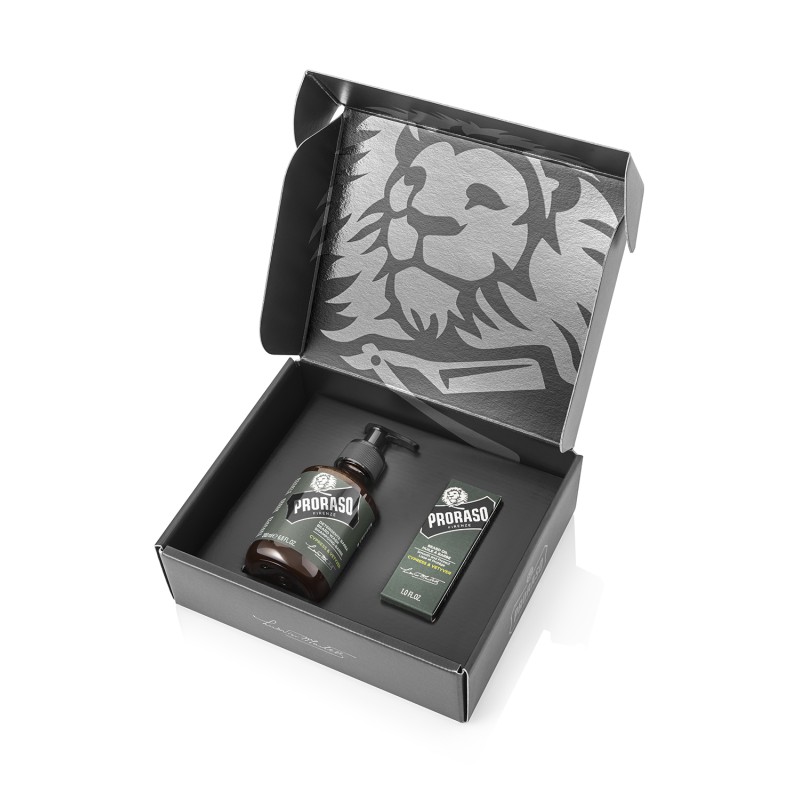 Duo Pack Cypress & Vetyver Beard Oil & Shampoo Barzdos priežiūros rinkinys, 1vnt