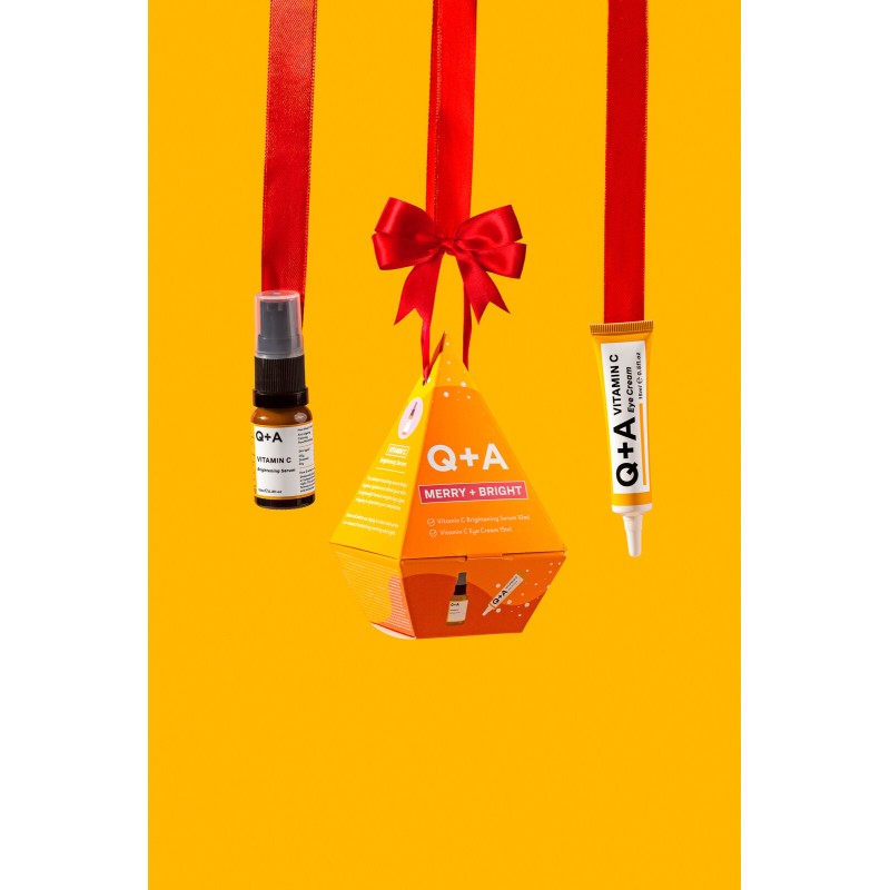 Merry + Bright Gift Set Veido priežiūros priemonių rinkinys su vitaminu C, 1vnt