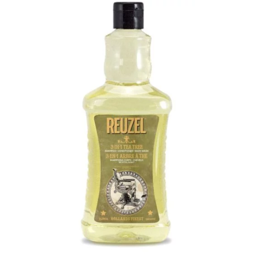 3in1 Tea Tree Shampoo, Conditioner & Body Wash Šampūnas, kondicionierius ir kūno prausiklis vyrams, 1000ml