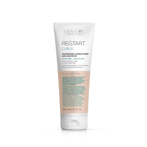 RE/START Curls Nourishing Conditioner & Leave-In Maitinantis kondicionierius garbanoms, 200ml