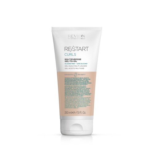 RE/START Curls Multipurpose Gel-To-Oil Daugiafunkcis garbanų gelis-aliejus, 150ml