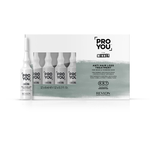 PRO YOU™ The Winner Anti-Hair Loss Treatment Stiprinančios ampulės slenkantiems plaukams, 12x6ml