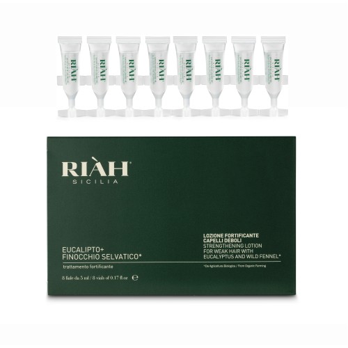 Strengthening Lotion With Eucalyptus & Wild Fennel Stiprinamasis losjonas slenkantiems plaukams, 8x5ml
