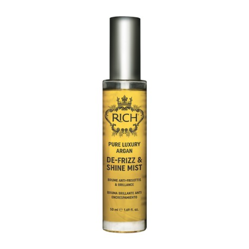 Pure Luxury Argan De-Frizz & Shine Mist Glotninamasis plaukų purškiklis, 50ml